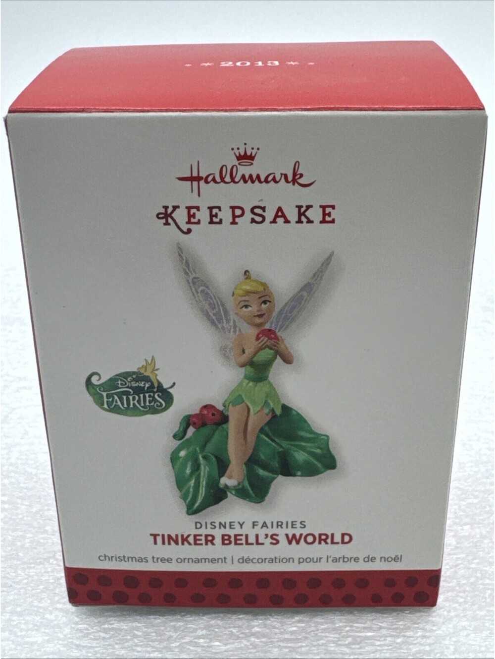 2013 Hallmark Disney Fairies Tinkerbell’s World Peter Pan New In Box Ornament
